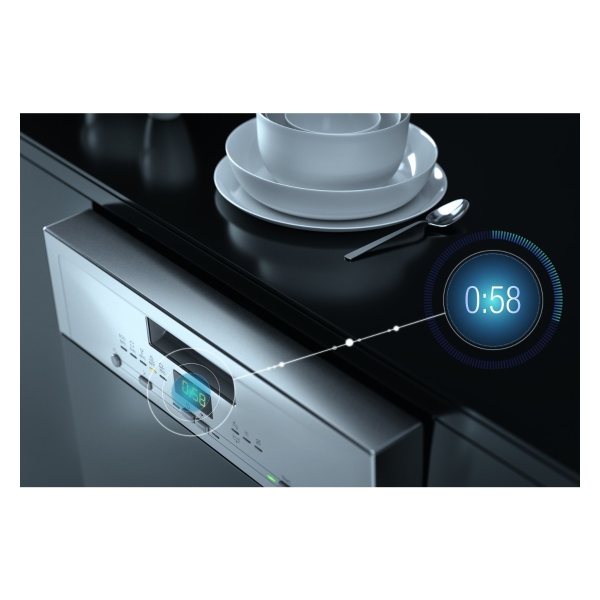 Miele G5430SC White Freestanding Slimline Dishwasher