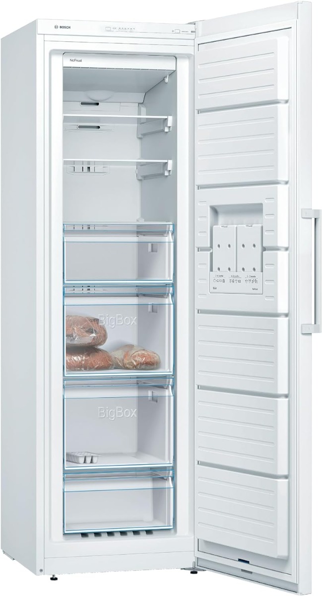 Bosch GSN36VWEPG White 186Cm Freestanding Freezer - NoFrost