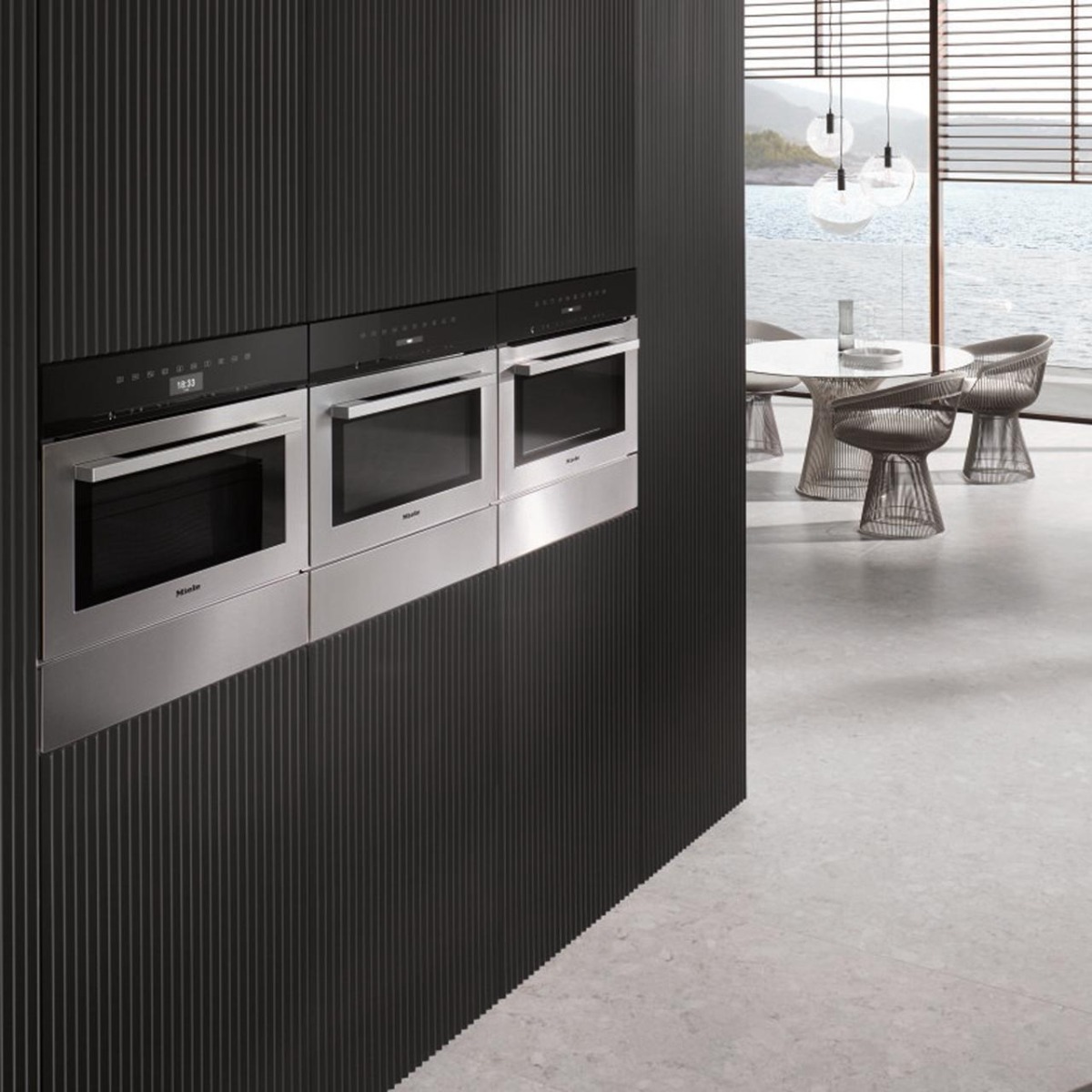 Miele H7140BM Clean Steel Compact Microwave Cobination Oven