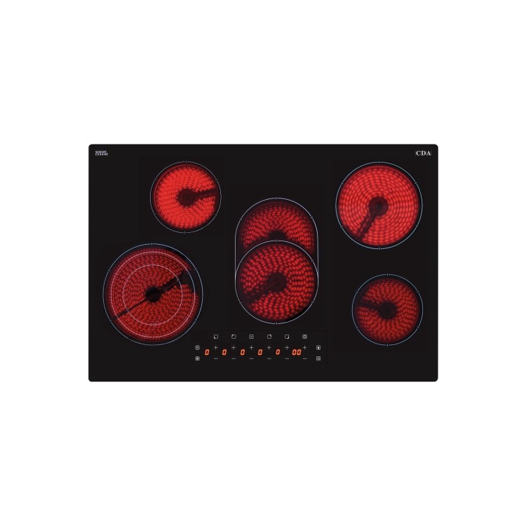 Cda HC7621FR 5 Zone Cermaic Hob