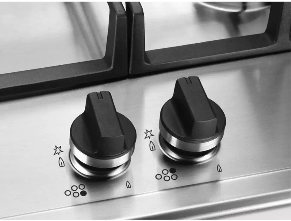 Aeg HGB95522YM 90cm Slim Gas Hob, StepPower controls