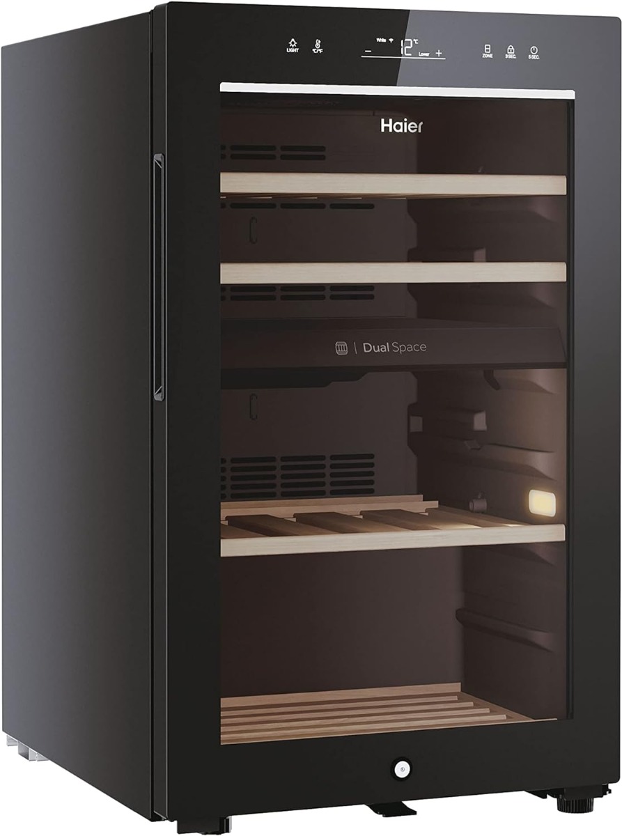 Haier HWS42GDAU1 Wine cooler Wine Bank 50 Series 7 Freestanding, 2 areas, 42 bottles, Light LED,