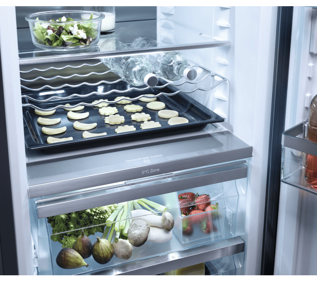 Miele KFN4795DD Black steel 201 x 60cm, WiFi enabled Freestanding Fridge Freezer