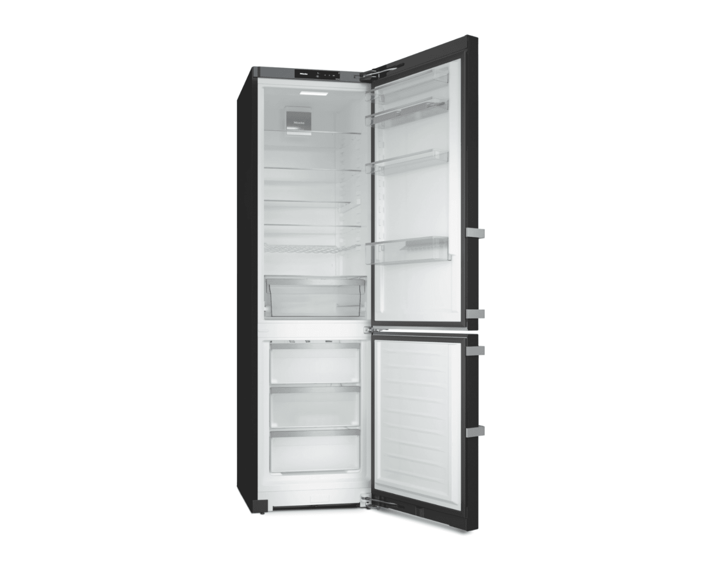 Miele KFN4795DD Black steel 201 x 60cm, WiFi enabled Freestanding Fridge Freezer