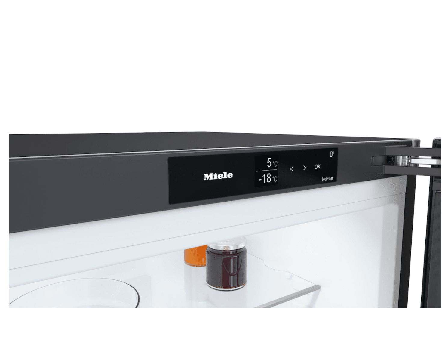 Miele KFN4795DD Black steel 201 x 60cm, WiFi enabled Freestanding Fridge Freezer