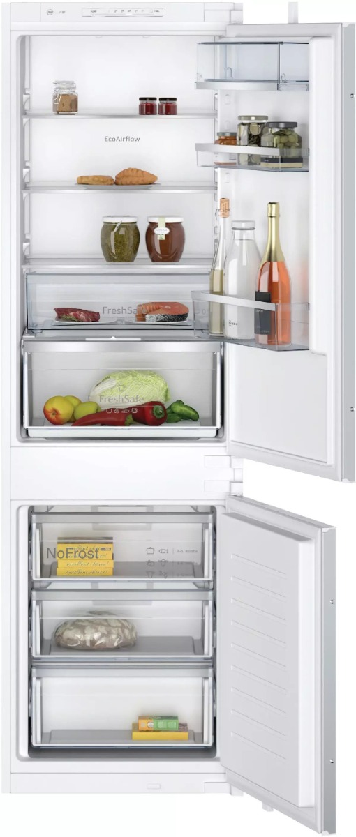 Neff KI7862SE0G 177x54 NoFrost Integrated Fridge Freezer, LED light, XXL FreshSafe drawer