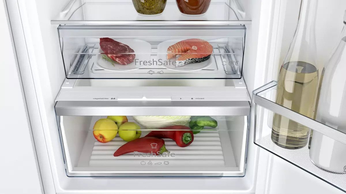 Neff KI7862SE0G 177x54 NoFrost Integrated Fridge Freezer, LED light, XXL FreshSafe drawer