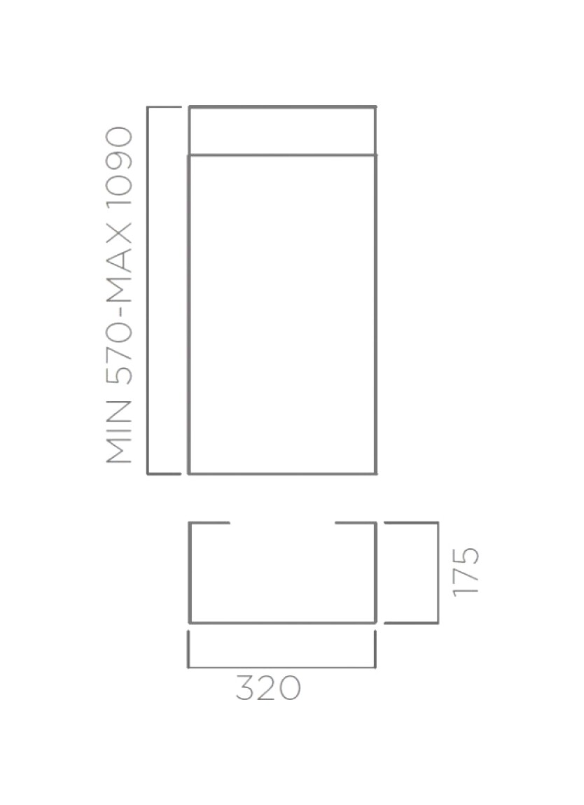 Elica KIT0166364 Black chimney kit