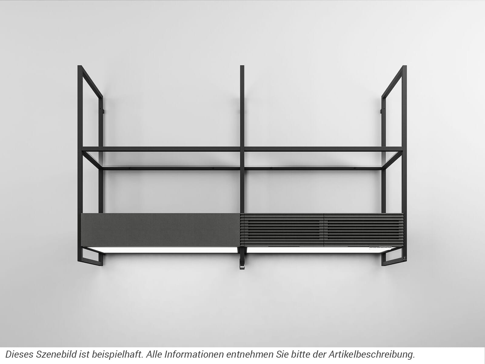 Elica KIT0166463 Open Suite shelf smoke glass