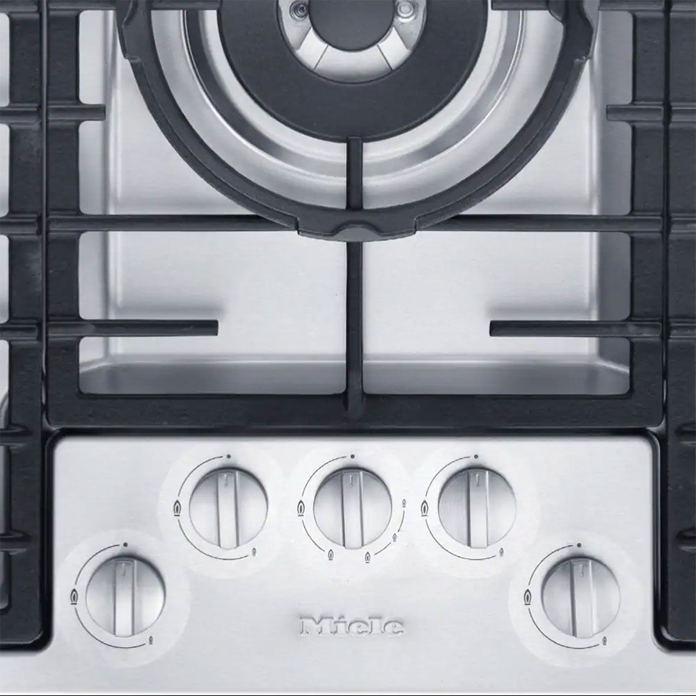 Miele KM2354-1 888mm wide, 5 zone gas hob with dual wok