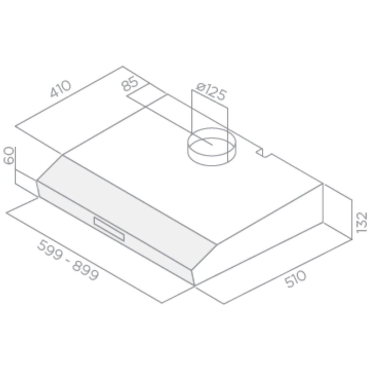 Elica KREA-ST-60-SS Stainless Steel 600Mm Freestanding Cooker Hood
