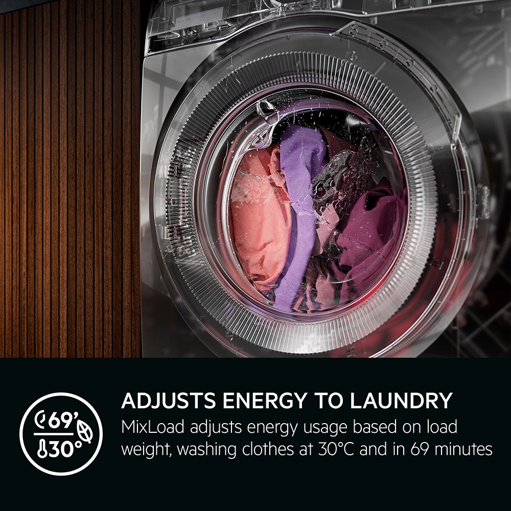 Aeg LWR7485M4U Freestanding Washer dryer. 7000 Series 8kg