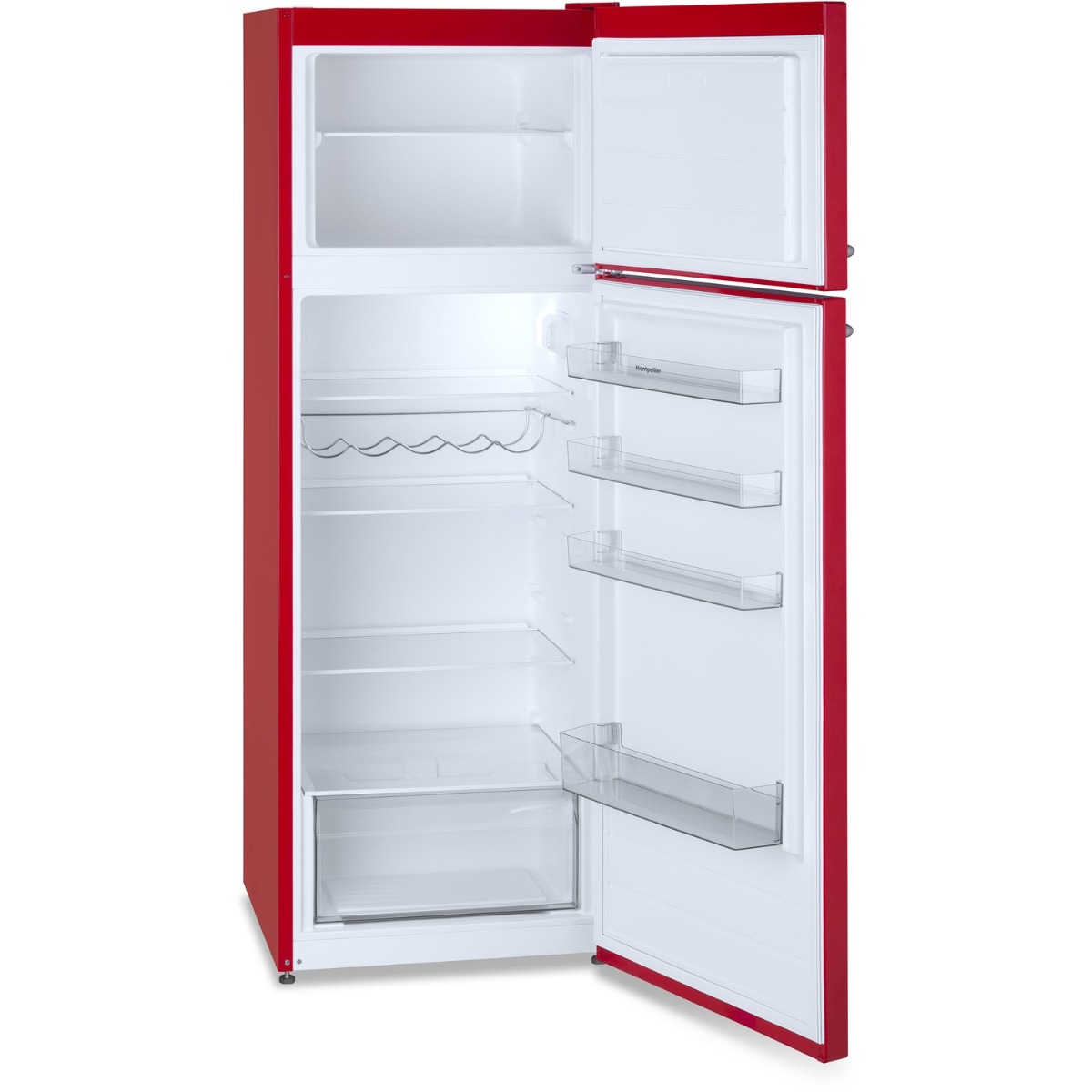Montpellier MAB346R Freestanding Retro Top Mount Fridge Freezer