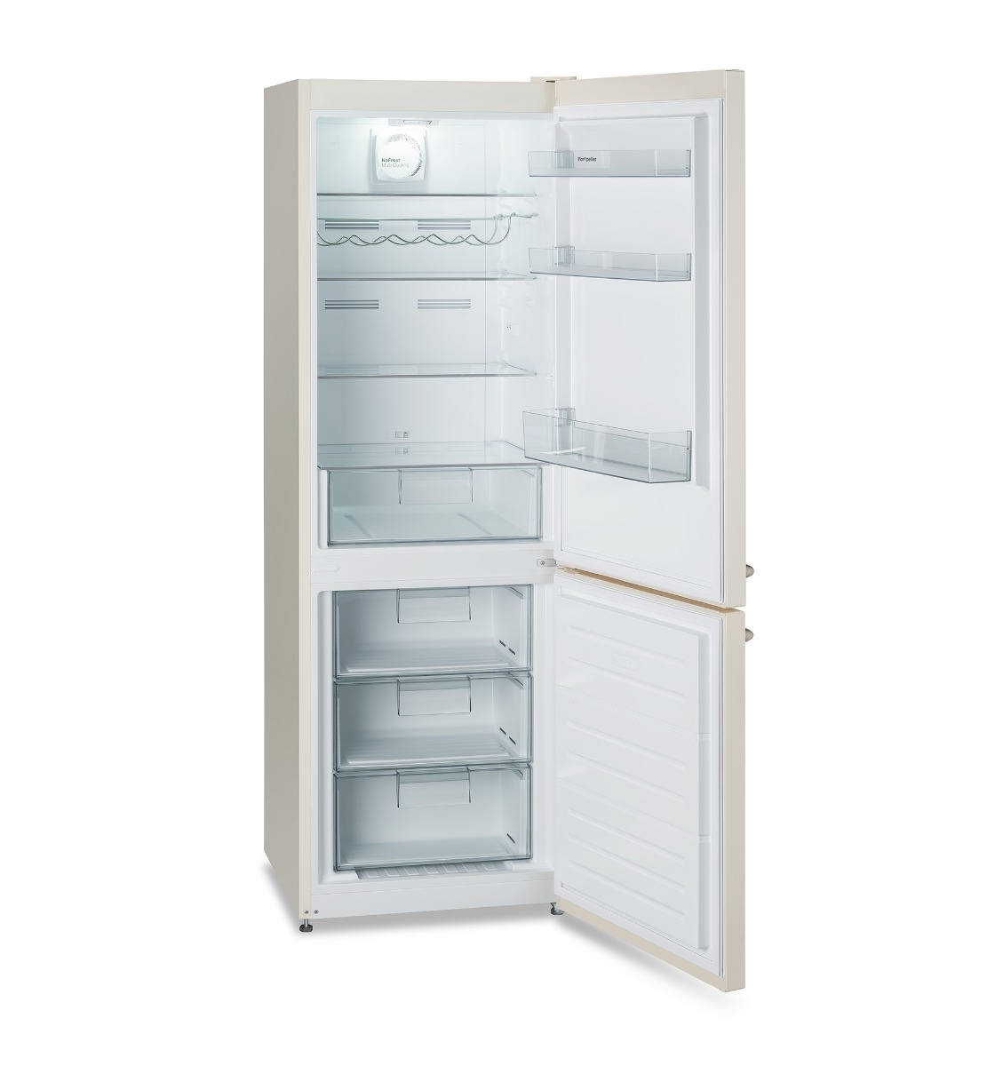 Montpellier MAB386EC 60cm Retro 60/40 Freestanding Fridge Freezer in Cream
