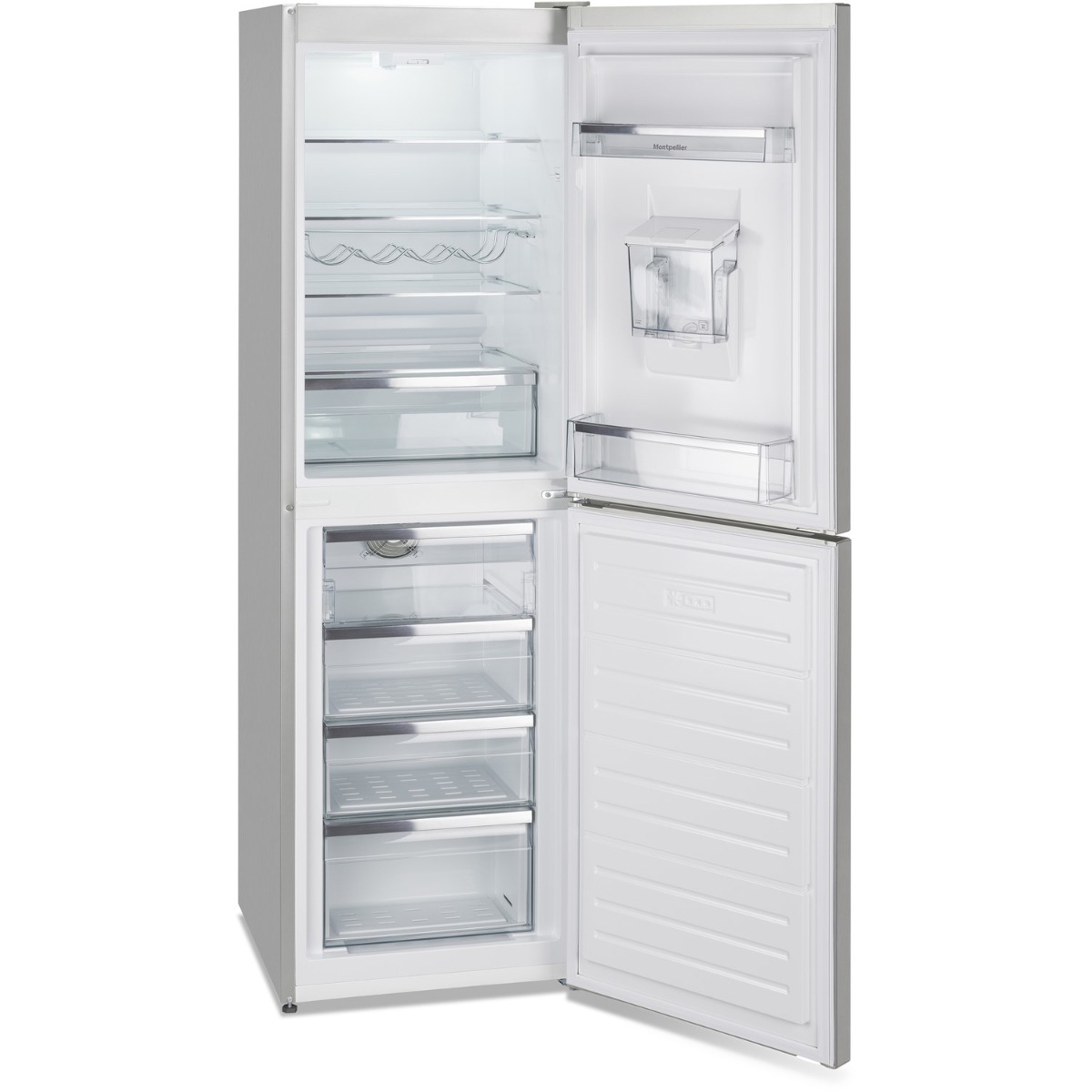 Montpellier MFF185DX Freestanding Frost Free Fridge Freezer in