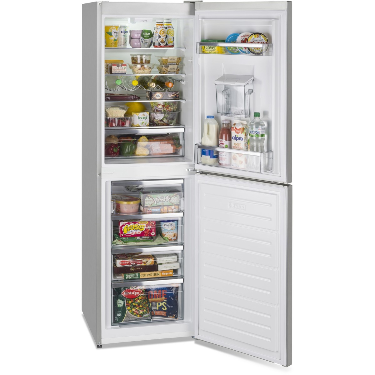 Montpellier MFF185DX Freestanding Frost Free Fridge Freezer in