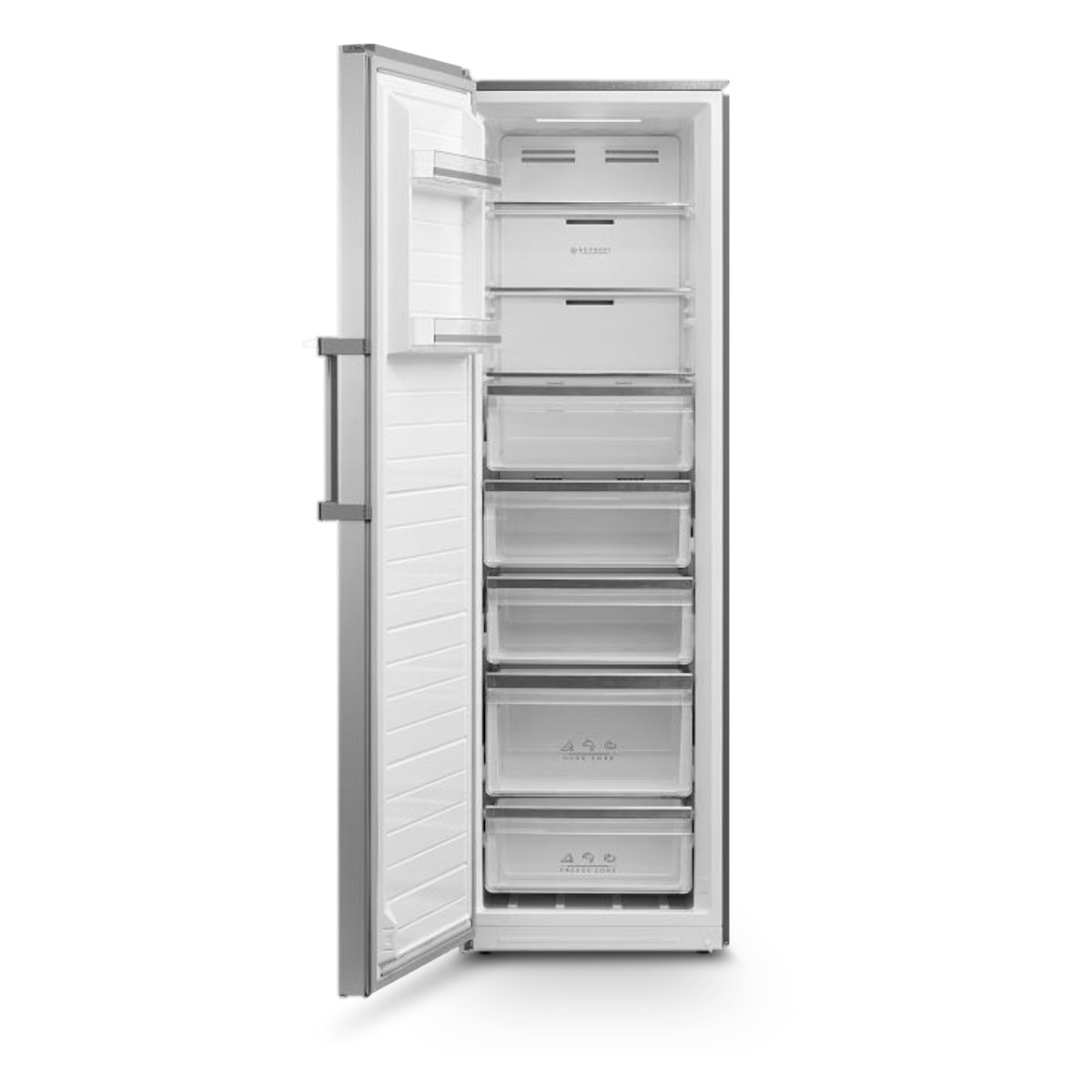 Montpellier MTF273X Tall Upright Freestanding Freezer No Frost Inox 273ltr