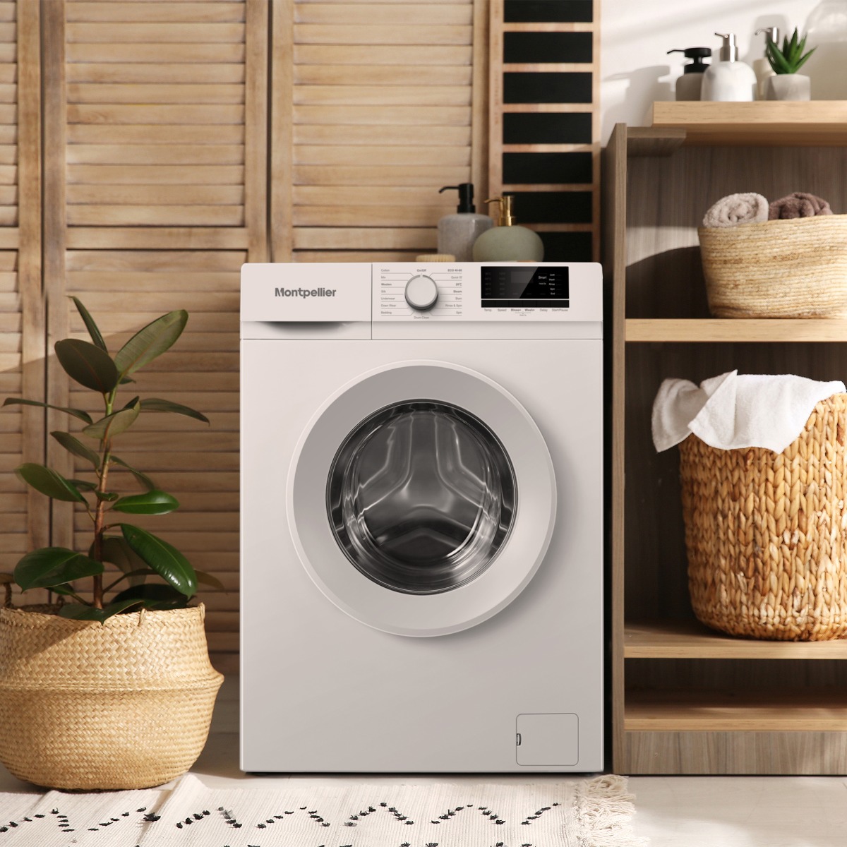 Montpellier MWM714W 7kg 1400RPM Freestanding Washing Machine in White