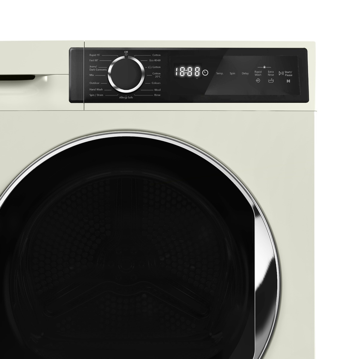 Montpellier MWM814BLC 8kg 1400RPM Freestanding washing Machine in Cream