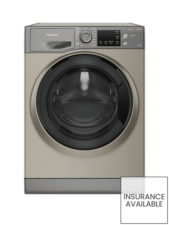 Hotpoint NDB9635GKUK Anti-Stain NDB 9635 GK UK 9+6KG Freestanding Washer Dryer with 1400 rpm - Graphite