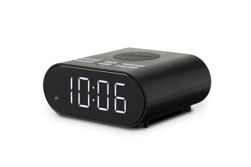 Roberts Radio ORTUSCHARGEBK Black FM Clock Radio