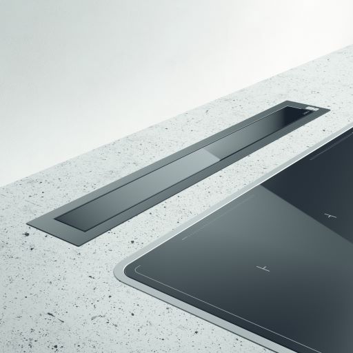 Elica PANDORA-BLK Black Downdraft Extractor 90Cm