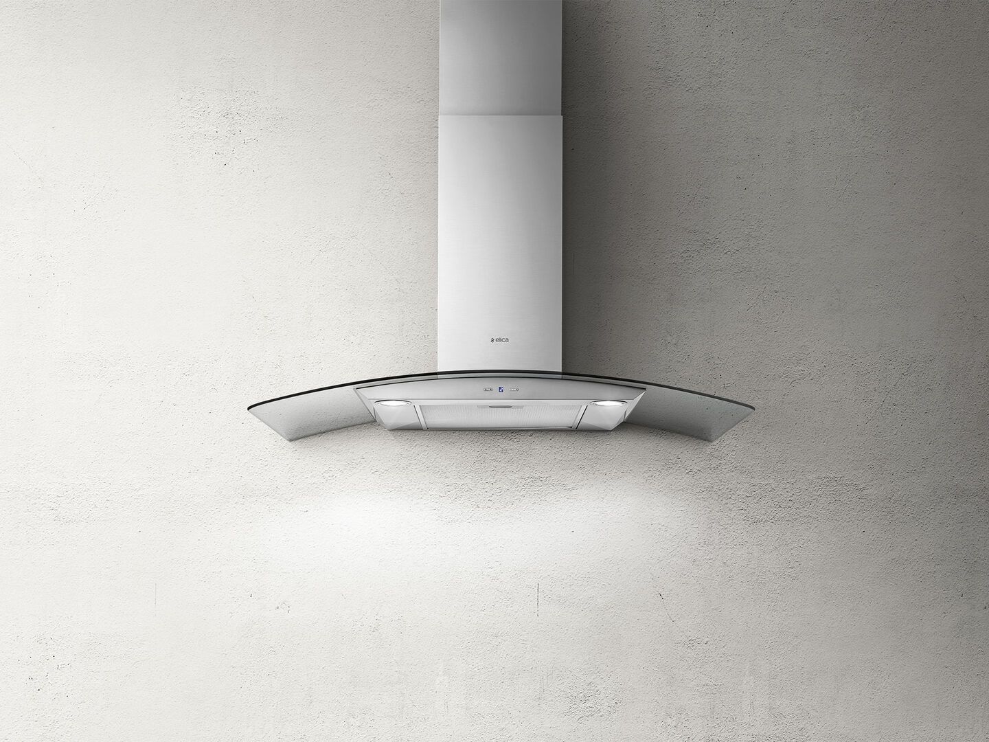 Elica REEF-A-90 Reef A stainless steel/curved glass 900mm