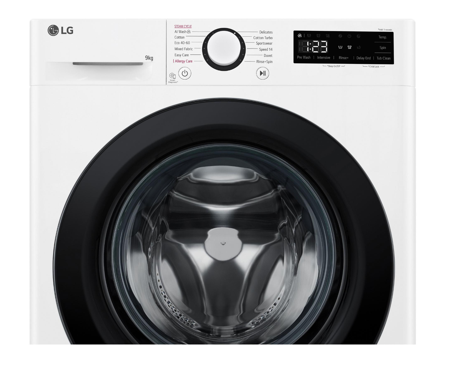 Lg F2Y509WBLN1 9kg 1200 Spin Freestanding Washing Machine - White