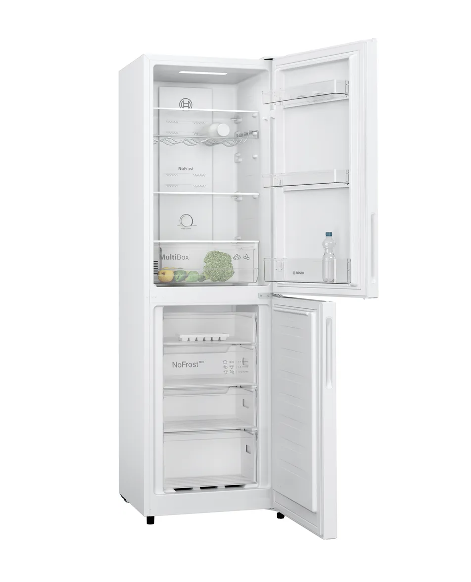 Bosch KGN27NWEAG 55cm Frost Free Freestanding Fridge Freezer - White