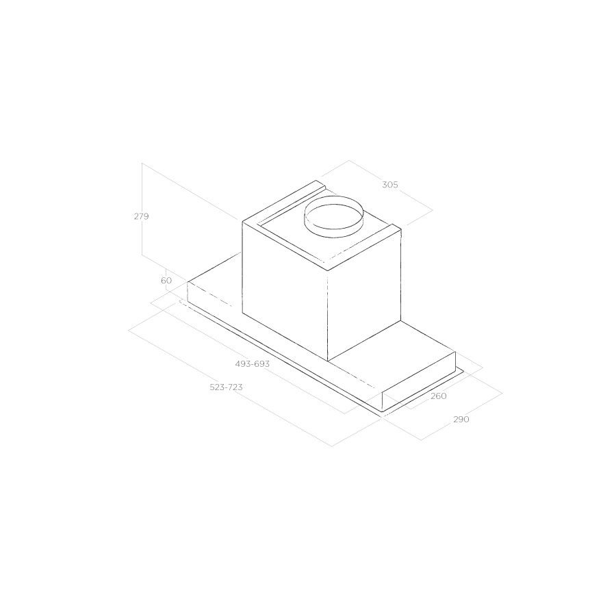 Elica SLEEK2.0-WH-80 Sleek 2.0 White glass 80
