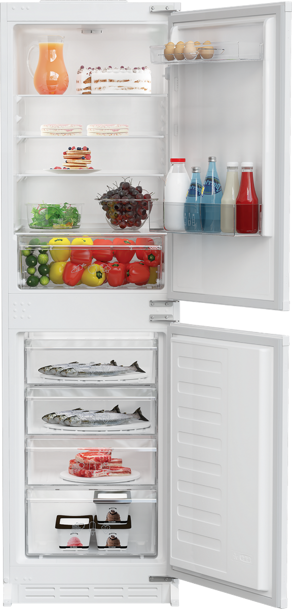 Zenith ZICSD455 54cm 50/50 Manual Integrated Fridge Freezer